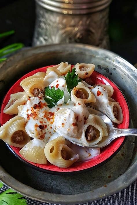 Kiymali Manti Makarna Kiymali Manti Makarna